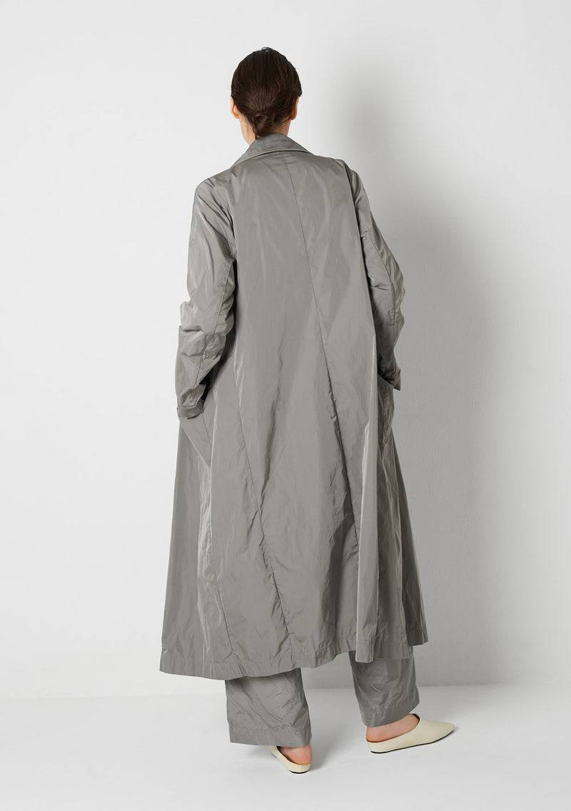 Katharina Hovman Long Coat heavy Taffeta, cement zollfrei