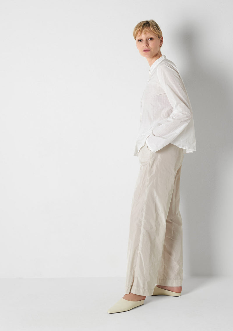 Katharina Hovman Japanbluse RIBSTOP, white Outlet