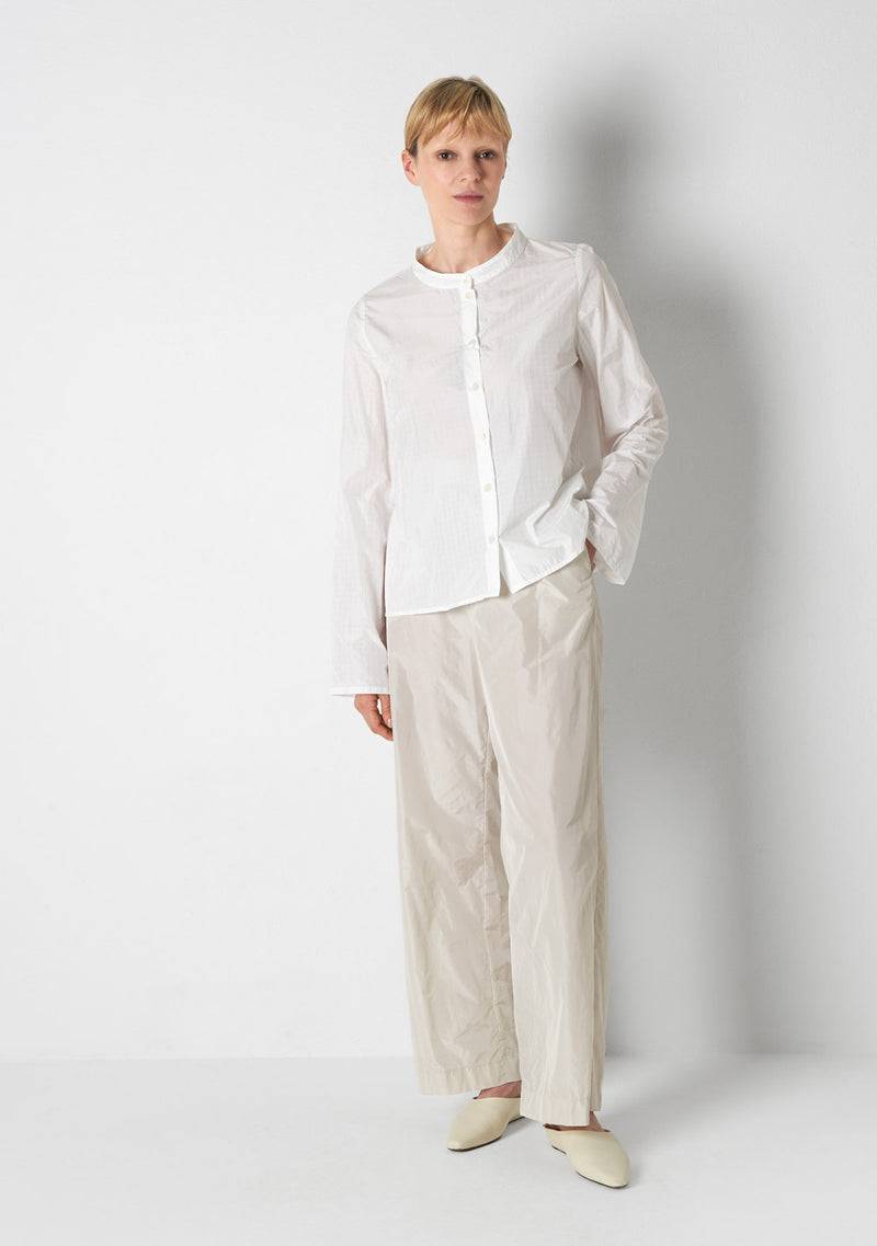 Katharina Hovman Japanbluse RIBSTOP, white Outlet