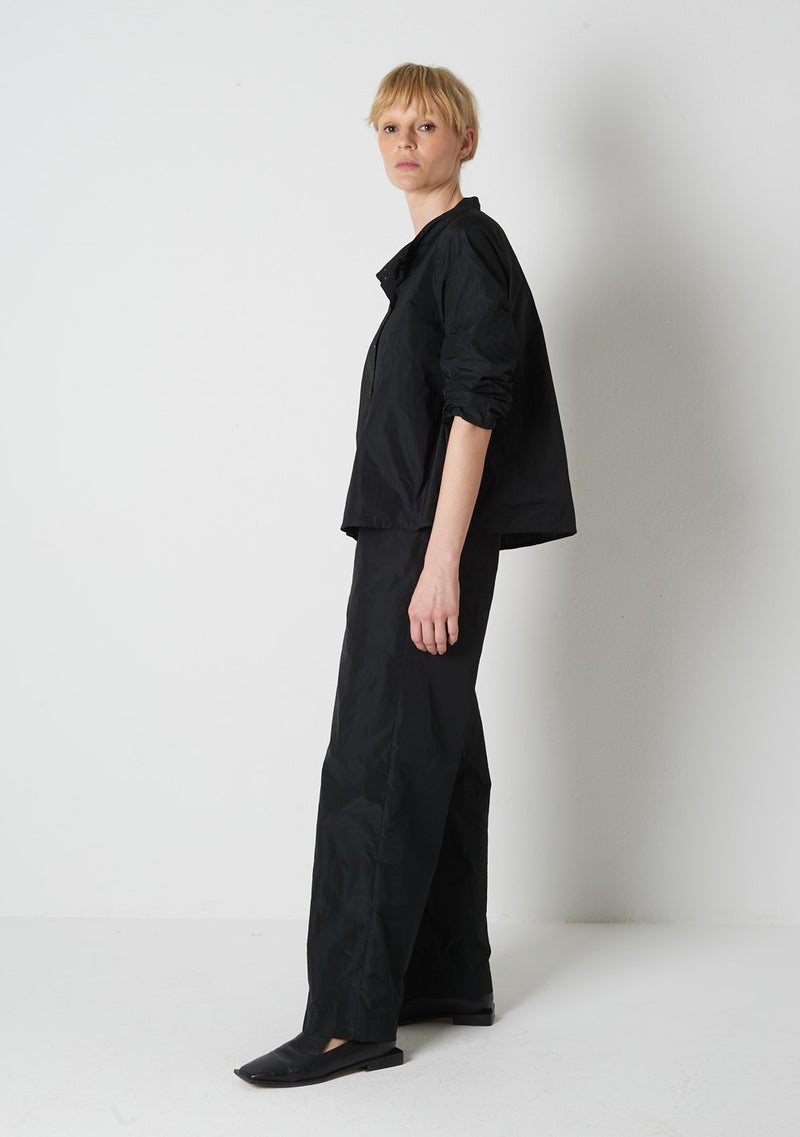 Katharina Hovman Japanbluse RIBSTOP, black Verkauf