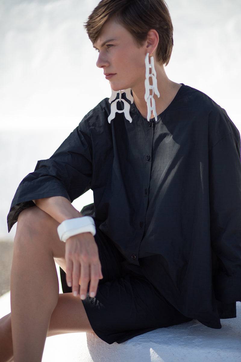Katharina Hovman Big Blouse Short RIBSTOP, black Angebote