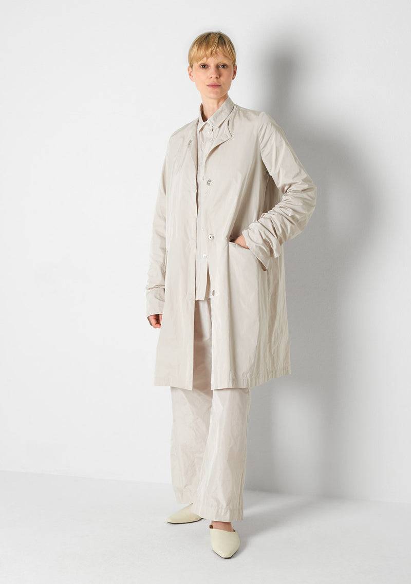 Katharina Hovman Loose Coat heavy Taffeta, marmor im Angebot