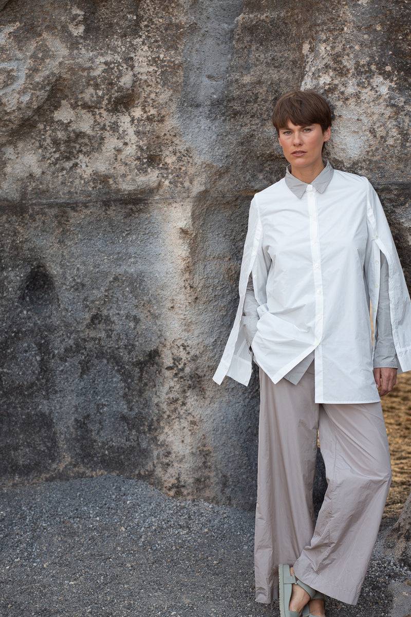 Katharina Hovman Button Blouse white Sonderangebot