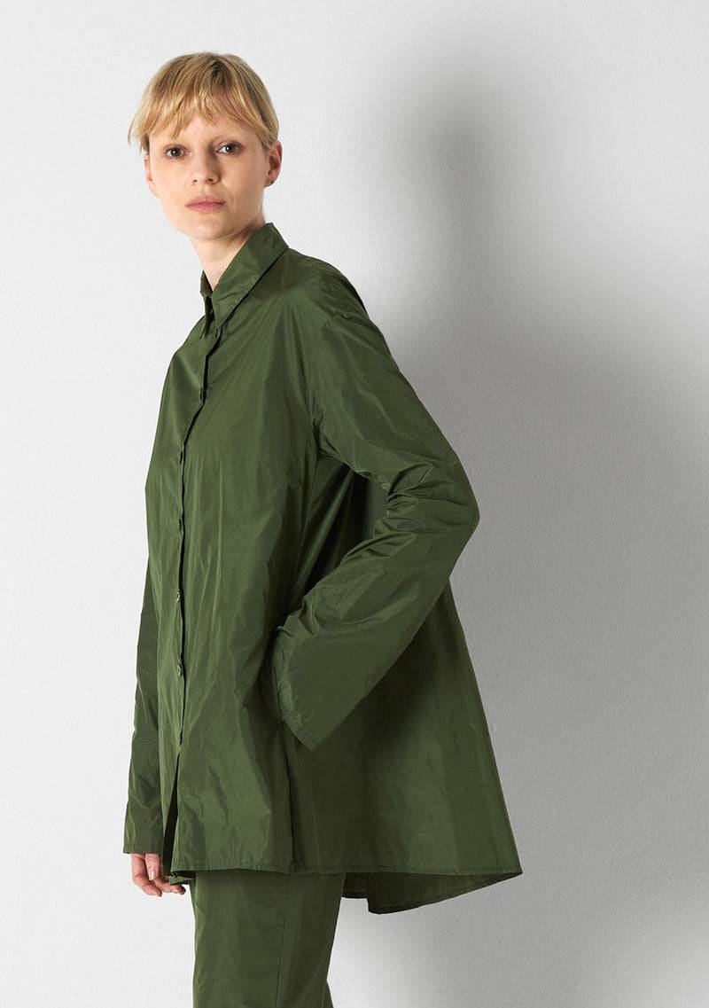 Katharina Hovman Bluse weit green tea Lagerräumung