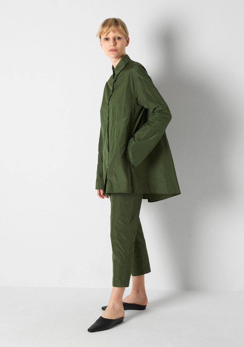 Katharina Hovman Bluse weit green tea Lagerräumung