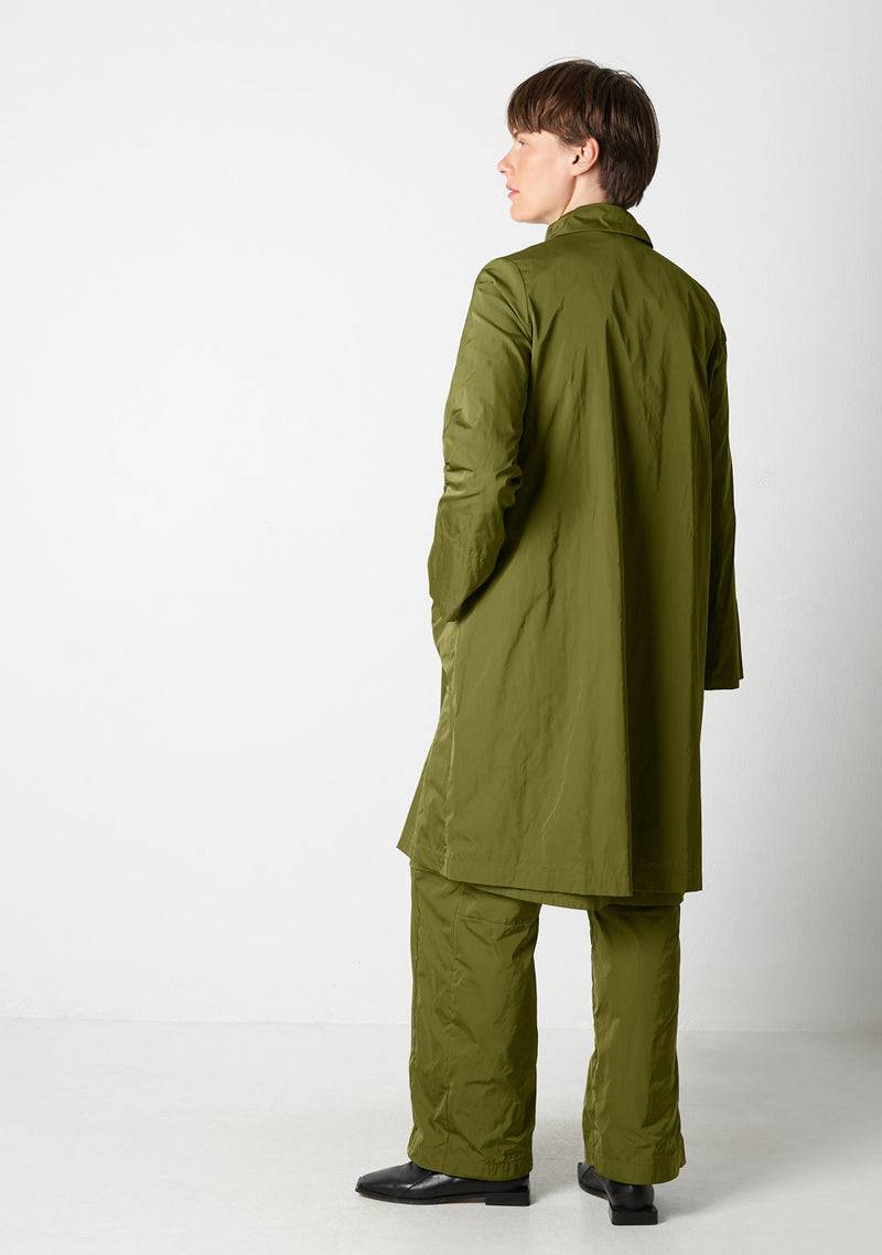 Katharina Hovman Mantel heavy Taffeta, matcha Begrenzt auf 3 Tage