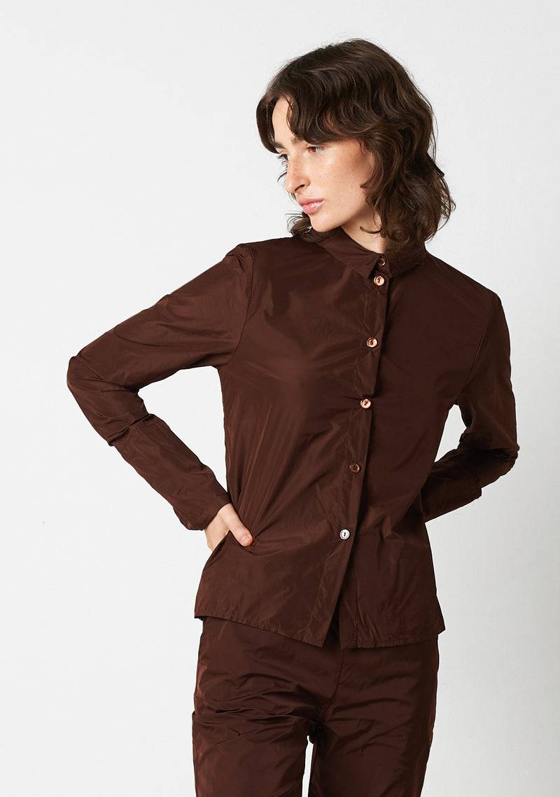 Katharina Hovman Kleine Bluse cacao Verkauf