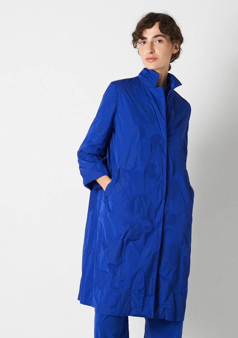 Katharina Hovman Mantel Revers heavy Taffetas, DOTS, tint Fabrik Onlineshop