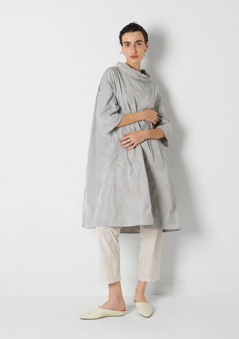 Katharina Hovman Day Dress heavy Taffetas, DOTS, silver Rabatt