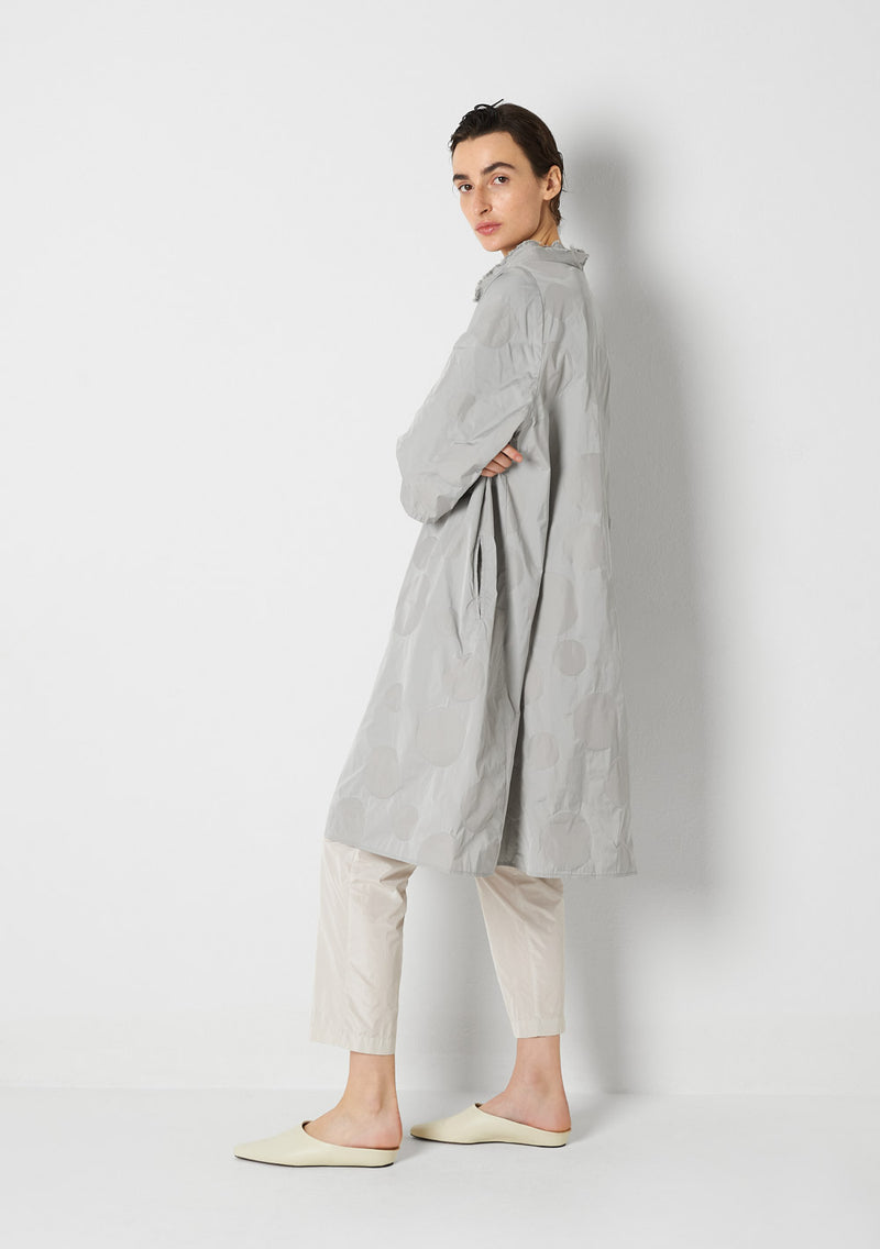 Katharina Hovman Day Dress heavy Taffetas, DOTS, silver Rabatt