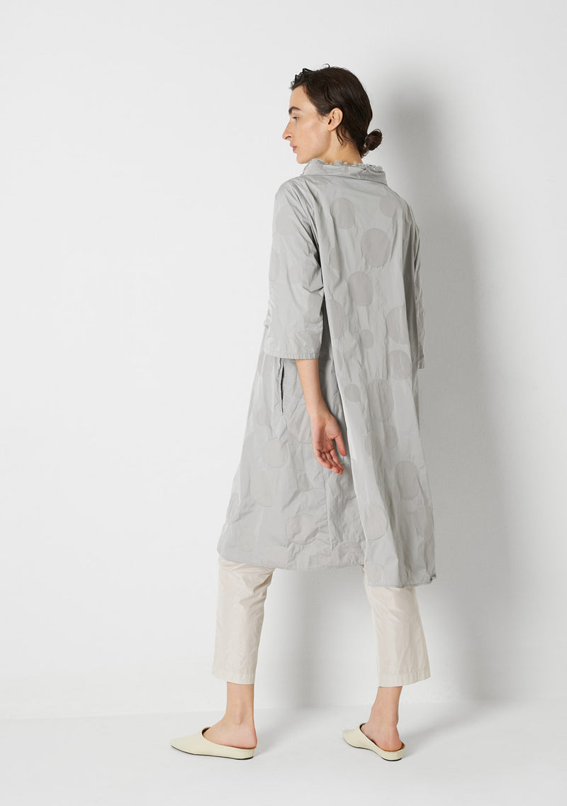 Katharina Hovman Day Dress heavy Taffetas, DOTS, silver Rabatt