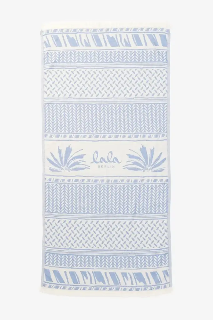﻿Lala Berlin Beach Blanket Aykahn cotton heritage stripe blue Nur für heute