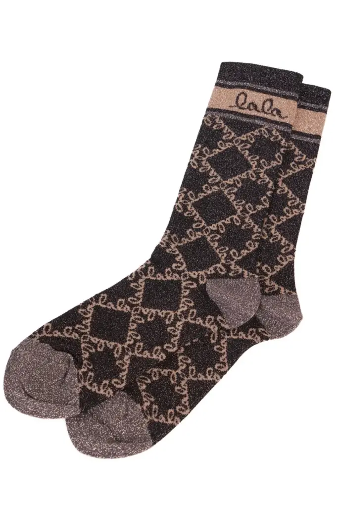 Lala Berlin Socks Aske viscose mix gold lalagram Vierteljährliche Förderung