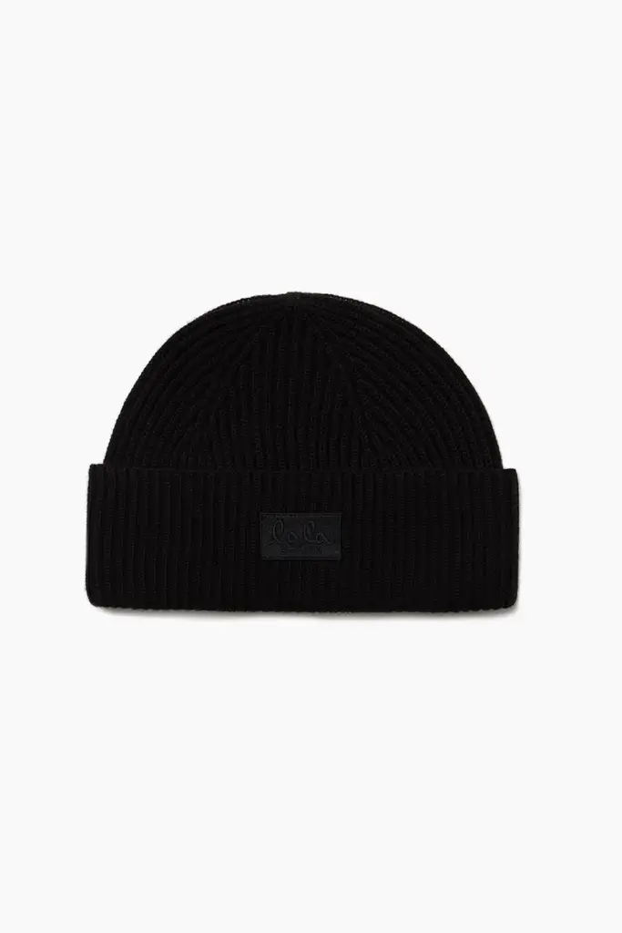 Lala Berlin Beanie Lines wool mix lala black Nur noch ein Tag übrig