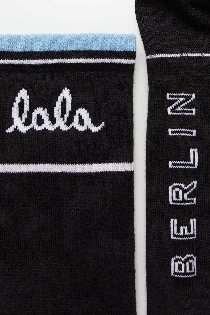 Lala Berlin Socks Allena cotton mix black 50% Rabatt mit kostenlosem Versand