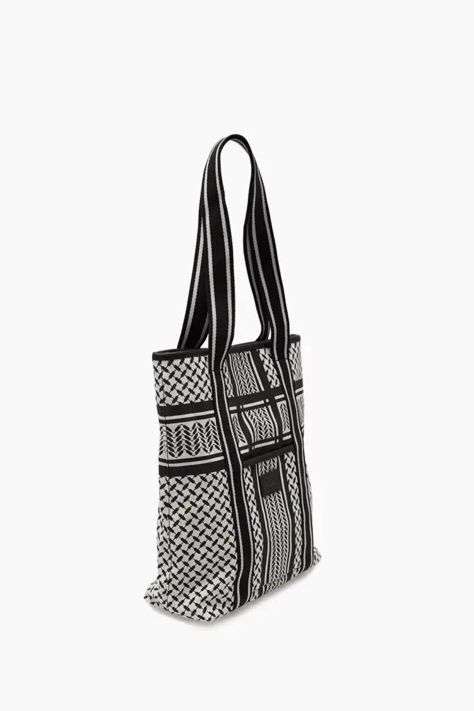 Lala Berlin Tote Carmela 2.0 canvas heritage stripe black Fabrikladen