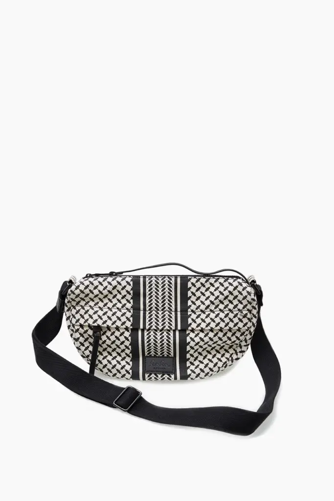 Lala Berlin Crossbody Melly canvas heritage stripe black Speichern exportieren