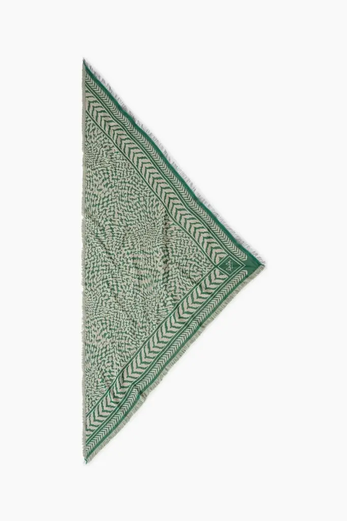 Lala Berlin Triangle Anmye wool mix green/sand 50% Rabatt für begrenzte Zeit