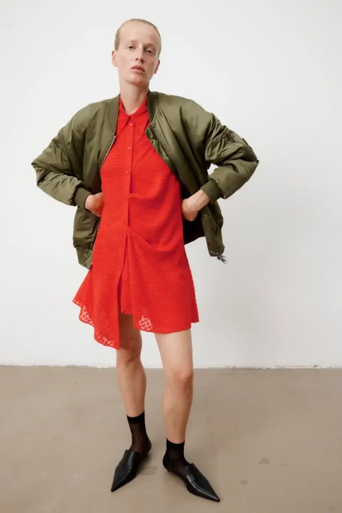 Lala Berlin Jacket Jalou nylon olive 2025