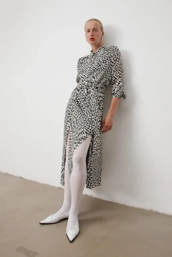 Lala Berlin Dress Deerja viscose/silk blend swoosh heritage Online