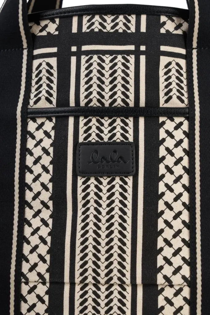 Lala Berlin East West Tote Marin canvas heritage stripe black Meist gekauft
