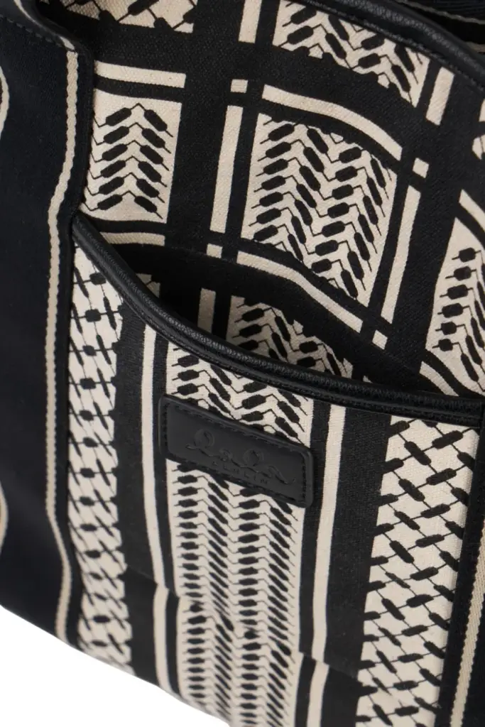 Lala Berlin East West Tote Marin canvas heritage stripe black Meist gekauft
