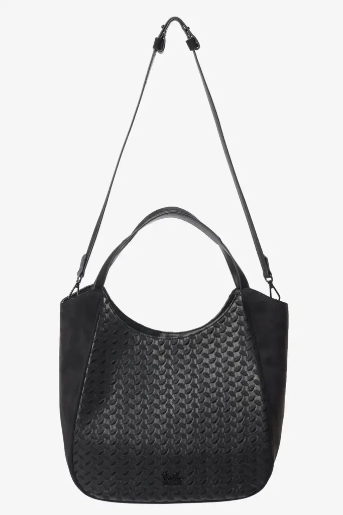 Lala Berlin Shopper Mar vegan leather heritage embroidery black Begrenztes Angebot