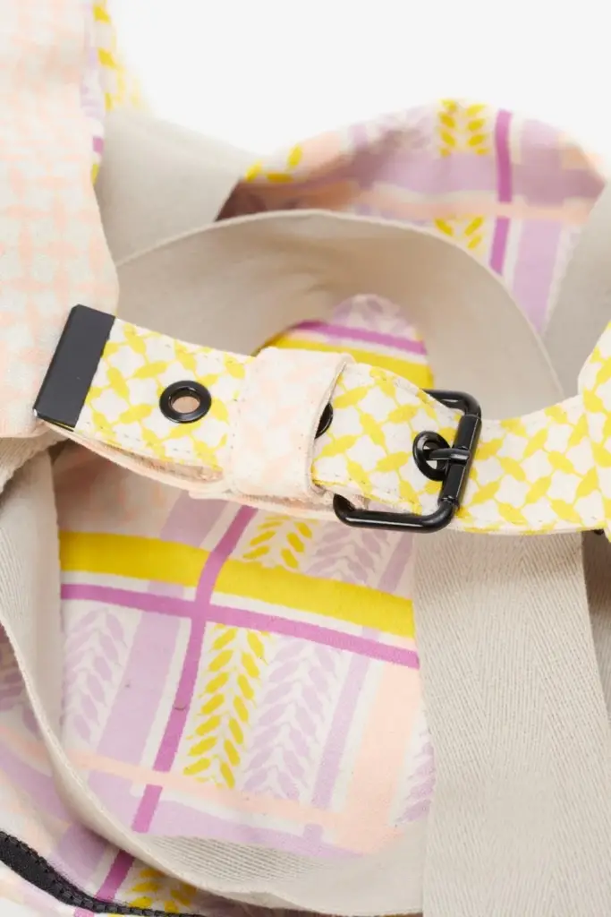 Lala Berlin Big Bag Muriel colored canvas heritage stripe yellow Exklusivangebot