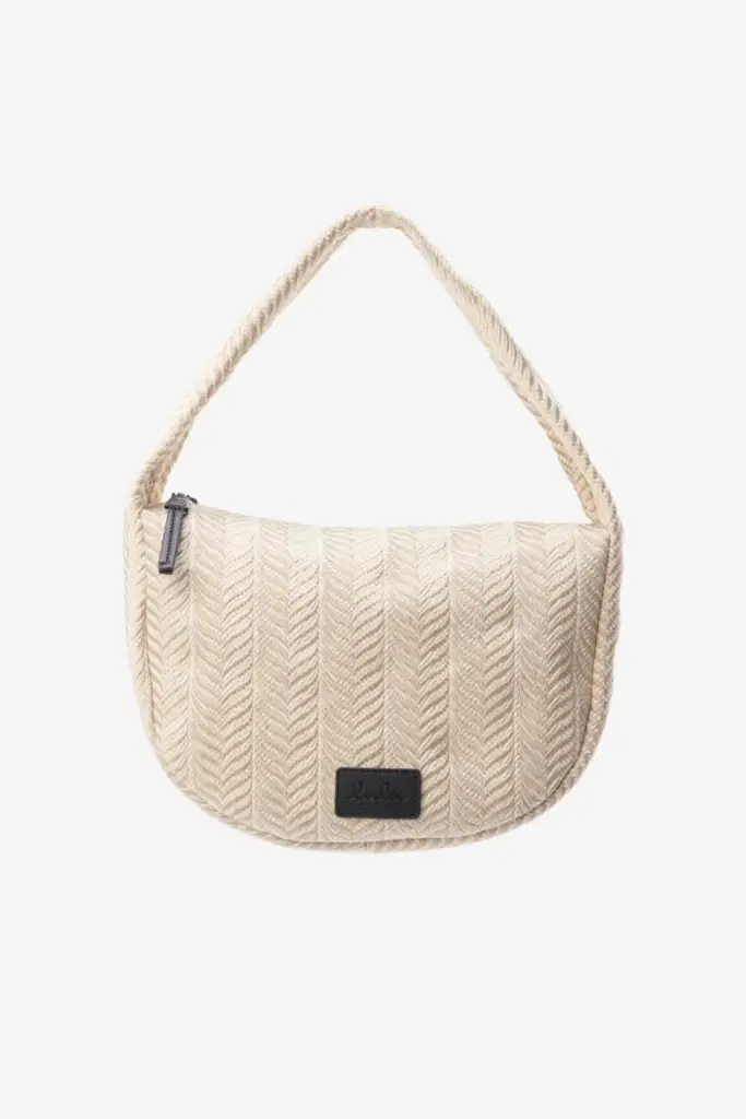 Lala Berlin Handbag Mael canvas chevron cream Saisonschlussverkauf