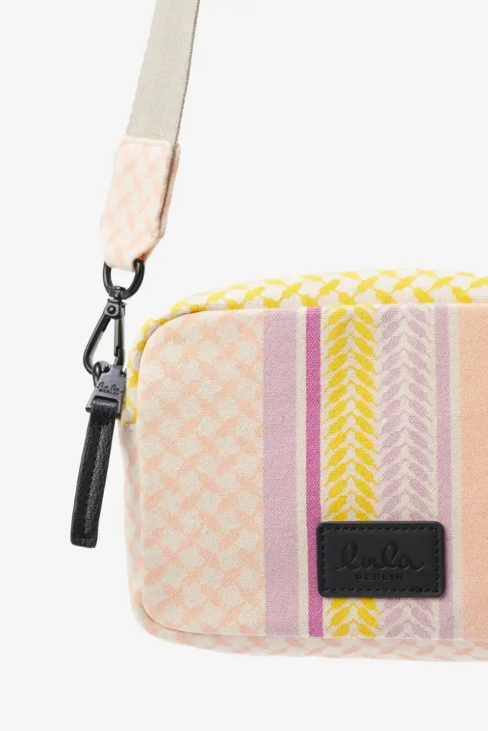 Lala Berlin Crossbody Milly canvas heritage stripe yellow Cyber Monday