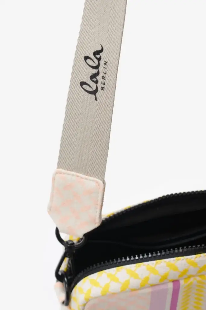 Lala Berlin Crossbody Milly canvas heritage stripe yellow Cyber Monday