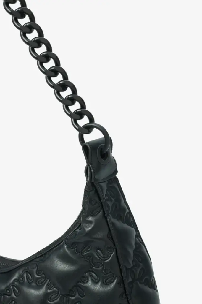 Lala Berlin Shoulderbag Mewis vegan leather lalagram black Weihnachtsangebot