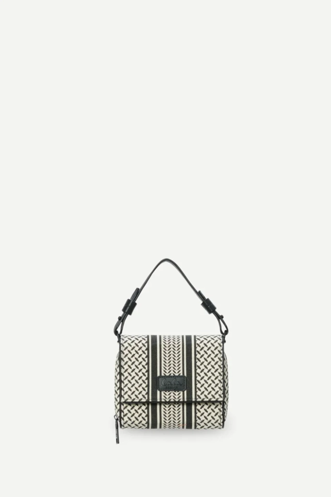Lala Berlin Crossbody Migrid canvas heritage stripe black Valentinstagsangebot