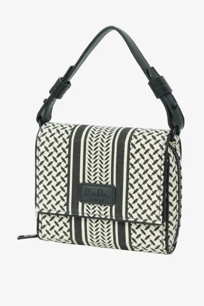 Lala Berlin Crossbody Migrid canvas heritage stripe black Valentinstagsangebot