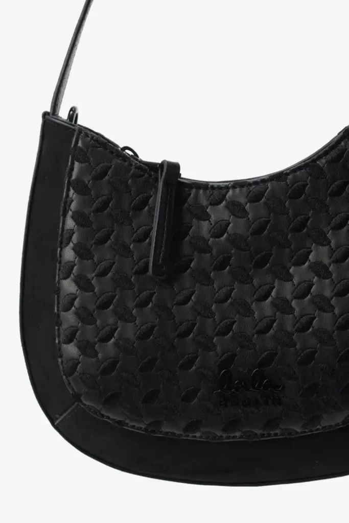 Lala Berlin Mini Shoulderbag Mesca vegan leather heritage embroidery black Heißer Verkauf