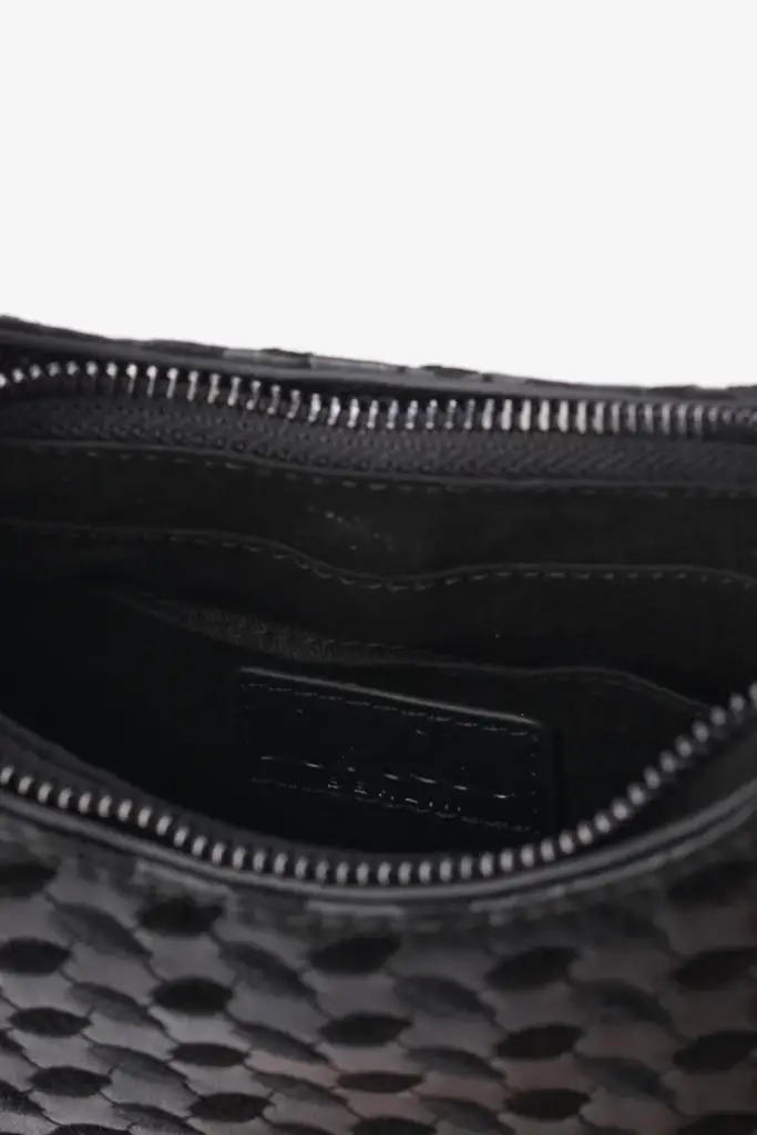 Lala Berlin Mini Shoulderbag Mesca vegan leather heritage embroidery black Heißer Verkauf