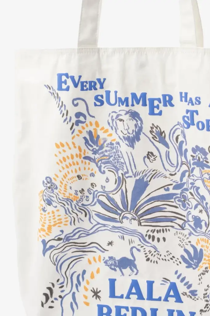 Lala Berlin Tote Mia cotton lala summer story cream Neueste Mode