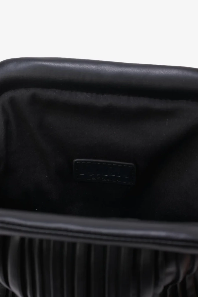 Lala Berlin Crossbody Clutch Maude vegan leather plisse black Online Outlet