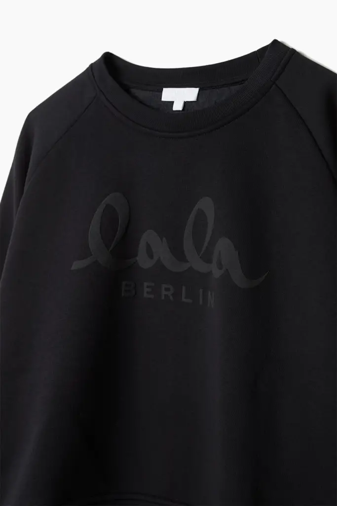 Lala Berlin Sweatshirt Ijora cotton black Zeitlich begrenztes Angebot