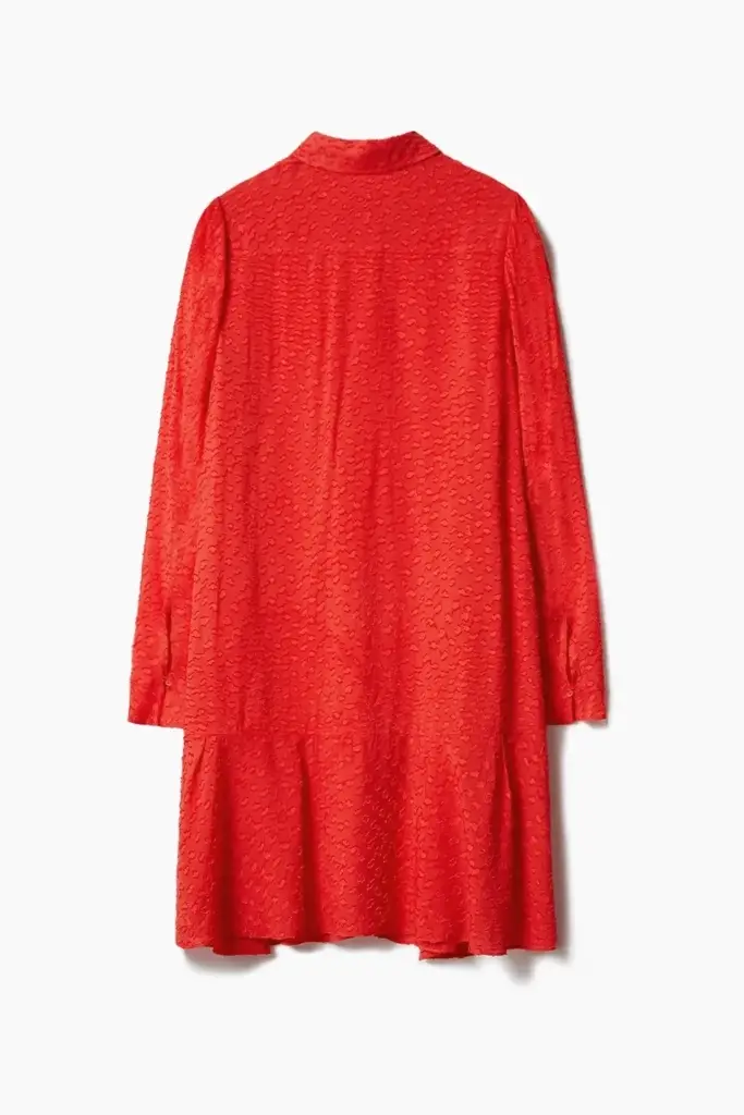 Lala Berlin Dress Davis viscose hot orange Große Rabatte