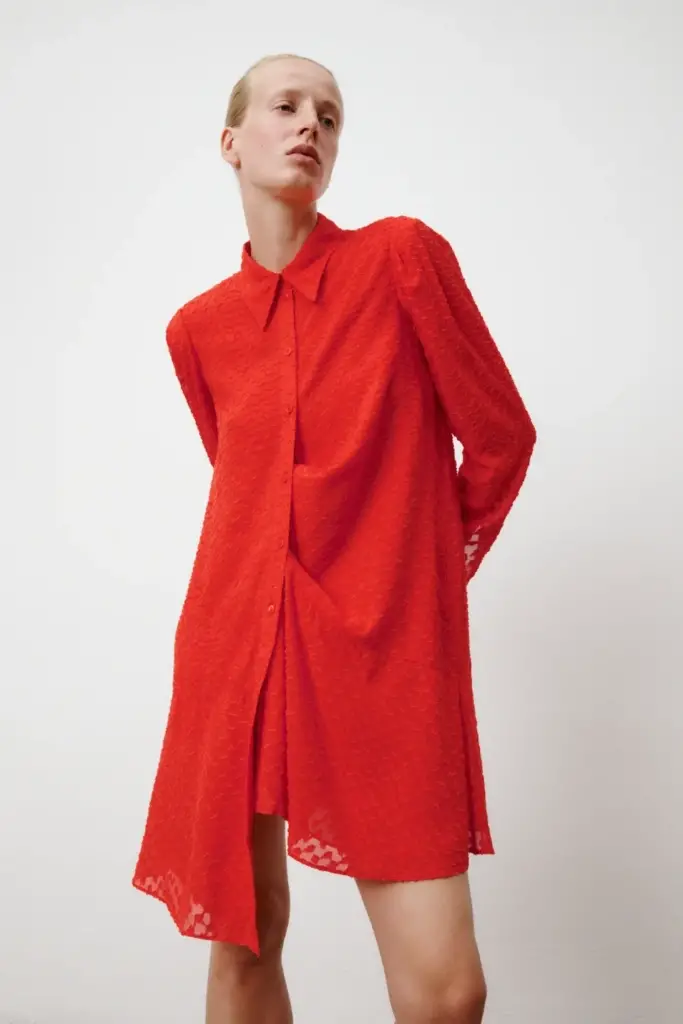 Lala Berlin Dress Davis viscose hot orange Große Rabatte
