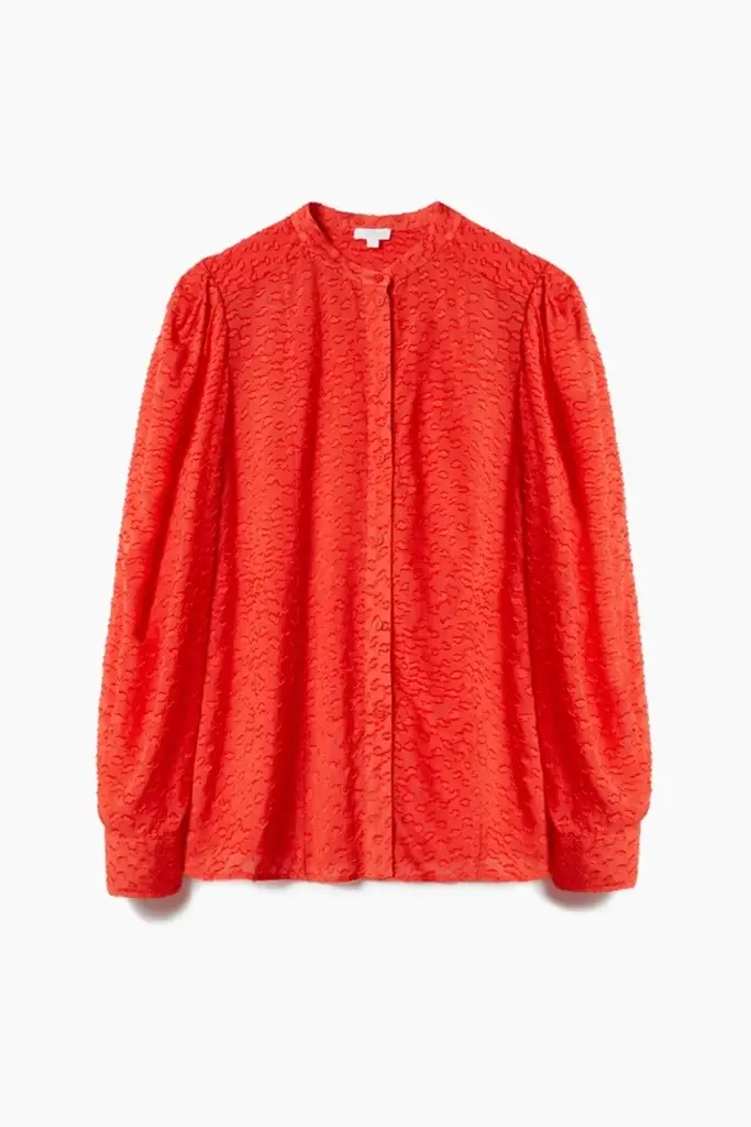 Lala Berlin Blouse Baran viscose hot orange Saisonale Angebote