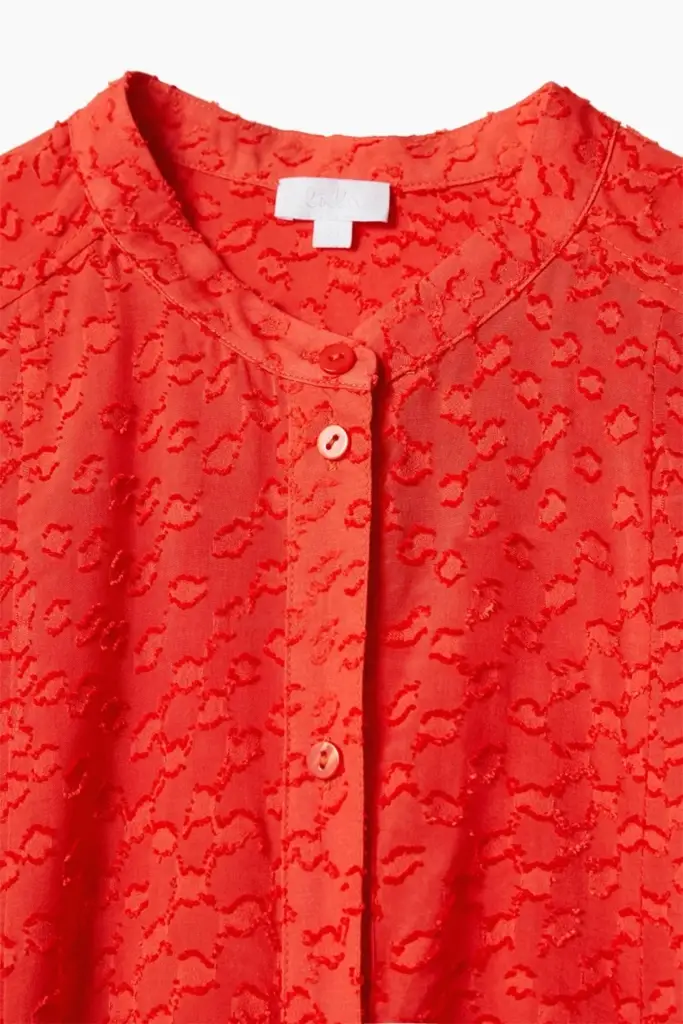Lala Berlin Blouse Baran viscose hot orange Saisonale Angebote