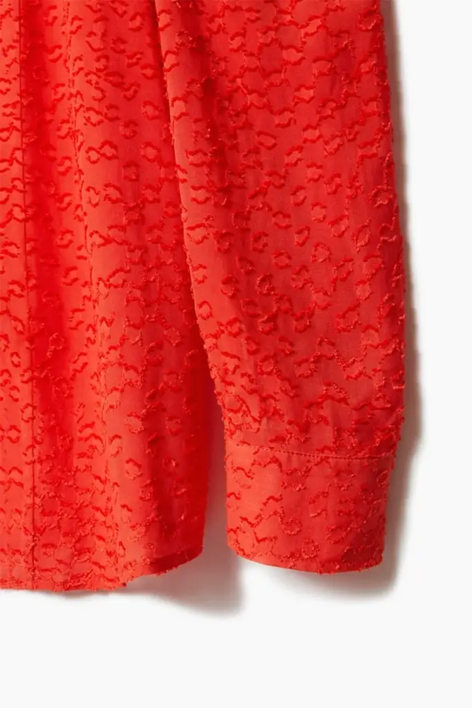 Lala Berlin Blouse Baran viscose hot orange Saisonale Angebote