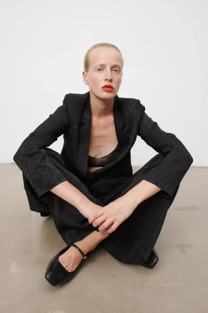 Lala Berlin Jacket Jewel viscose mix leo black Räumungsverkauf