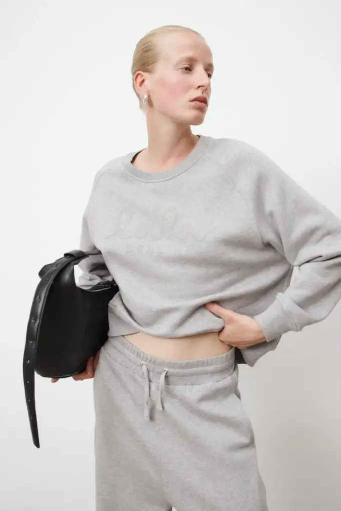 Lala Berlin Sweatpants Pylo cotton heather grey Sonderangebote