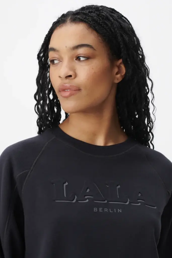 Lala Berlin Sweatshirt Ipara cotton mix black Tiefpreis