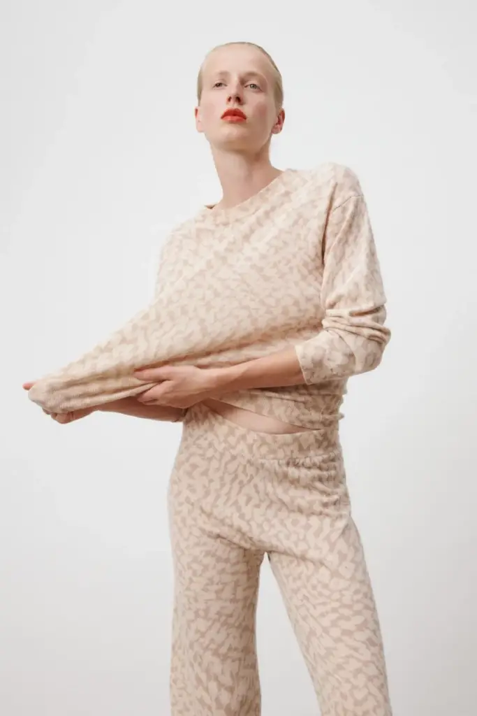 Lala Berlin Pants Kartos wool mix cream heritage Kostenlose Rückgabe