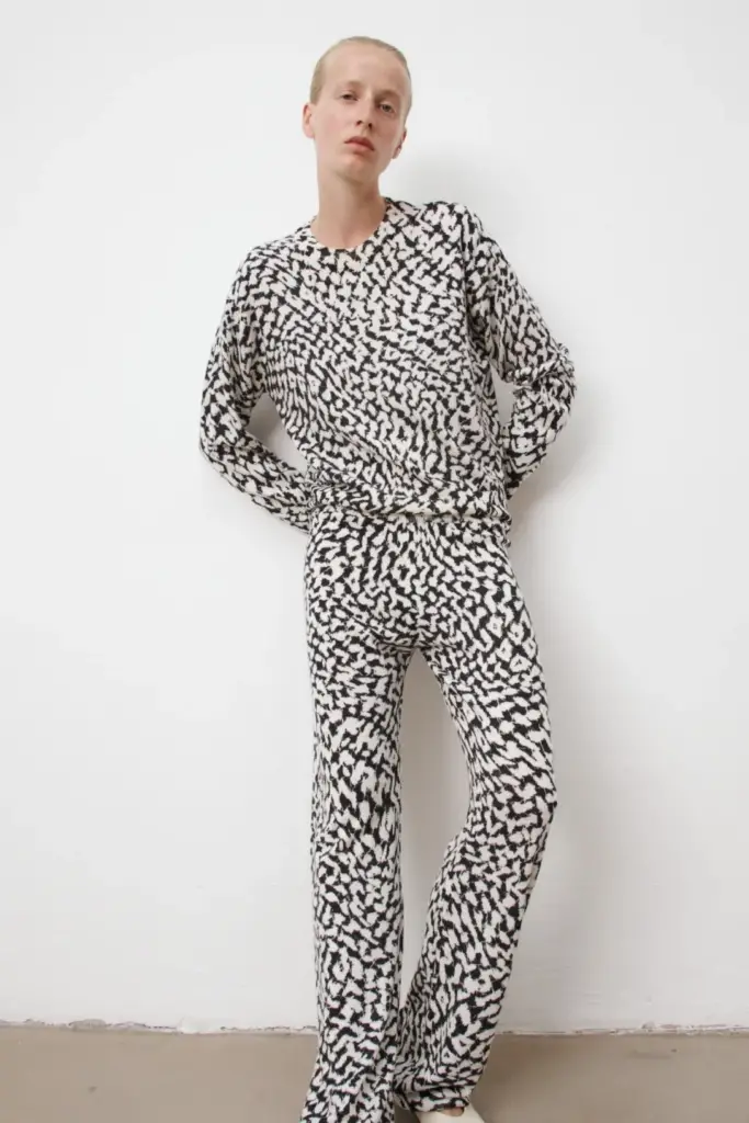 Lala Berlin Pants Kartos wool mix swoosh heritage Begrenzte Freigabe