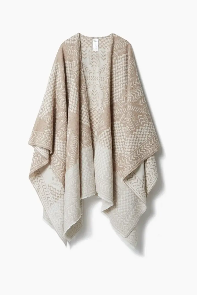 Lala Berlin Poncho Pineo wool mix heritage star sand Neueste Stile